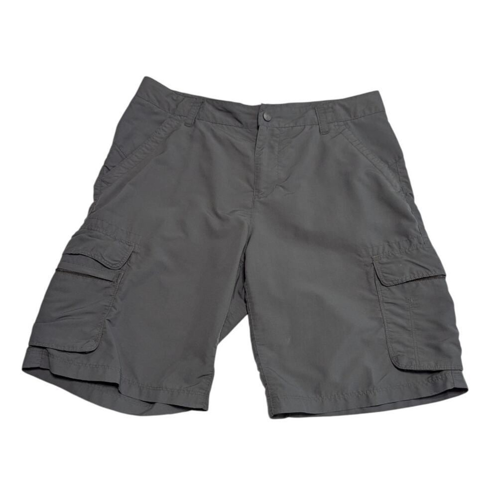 REI Co-Op Sahara Cargo Shorts Dark Gray Womens 10 Gorpcore Hiking Lightweight